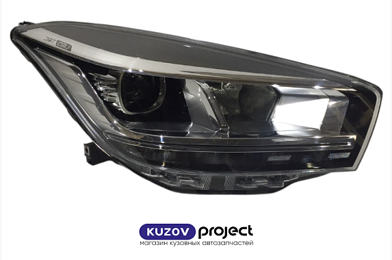 Фара правая черная LED Chery Tiggo 4 Pro 2021- (Китай)