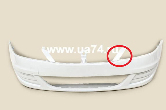 Бампер без птф. Renault Logan 2010-2013 Россия (Белый лед / Сломано ухо) Дисконт 20%
