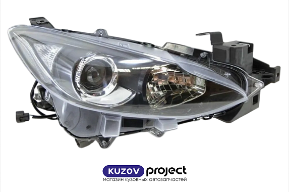 Фара под электрический корректор Mazda 3 2013- Правая (Depo)